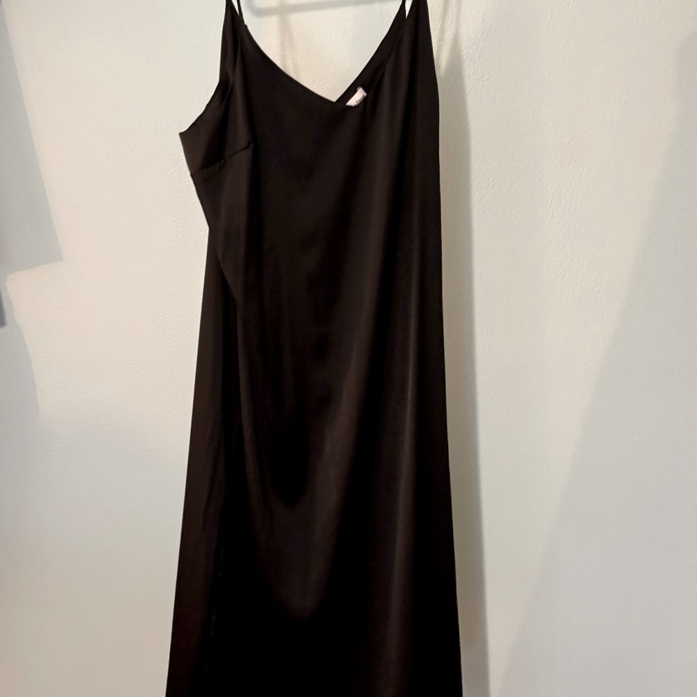 Xxl The Drop black slip dress.
